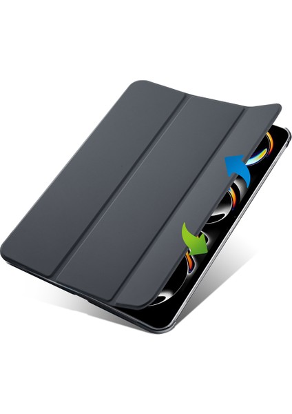 Apple iPad Pro 12.9 3./4./5./6. Nesil M2 Kılıf Flip Cover Kalem Bölmeli Pc Case 2018-2023