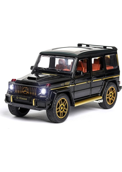 Ses ve Işık Geri Dönüşü ile Arazi Aracı Altı Kapı 1:24 Mercedes G63 Alaşımlı Araba (Yurt Dışından)