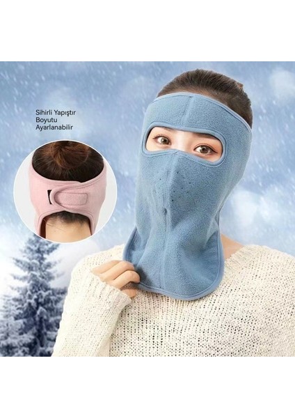 Açık Bisiklet Rüzgar Geçirmez ve Soğuk, Yıkanabilir ve Kalınlaştırılmış Toz Maskesi (Yurt Dışından)