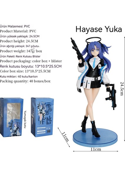 24 cm Güzel Kız Masmavi Güzel Kokulu Kadın Anime Modeli (Yurt Dışından)