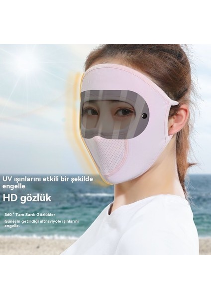 Anti-Ultraviyole Bisiklet Rüzgar ve Toz Buz Tel Nefes Güneş Maskesi (Yurt Dışından)