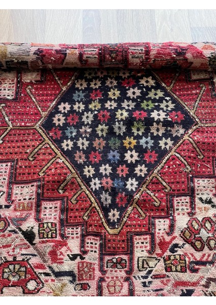 112 x 170 cm El Dokuma Kilim, Ender Desenli Hayvan Figürlü Yün Kilim, Nostaljik Severler Için Harika Kilim modelleri