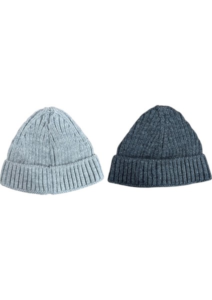 Unisex Triko Kısa Koyu Gri Renkli Takke Bere modelleri