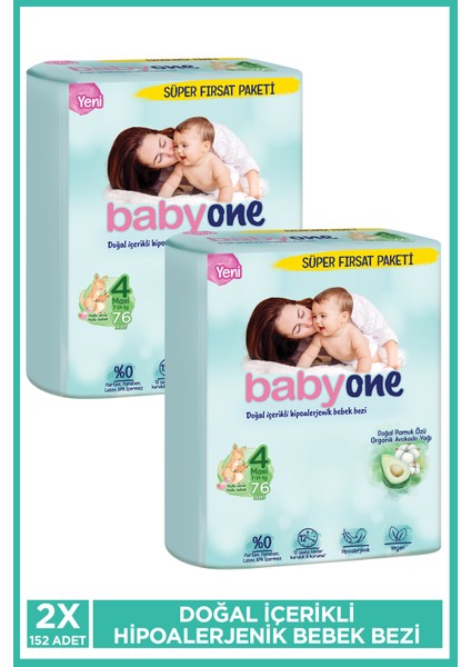 Bebek Bezi 6 Beden Large 15-25 kg 50x4'lü Toplam 200 Adet