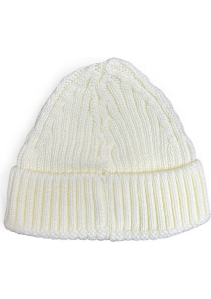 Unisex Triko Kısa Beyaz Renkli Takke Bere