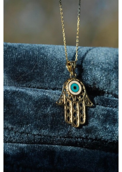 14 Ayar Altın Meryem Ana Eli Dikiz Süsü