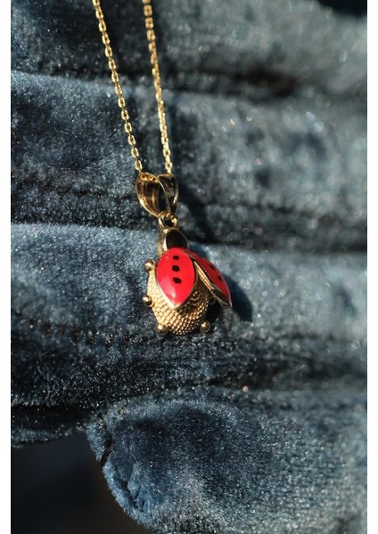 14 Ayar Altın Uğur Böceği Dikiz Süsü modelleri