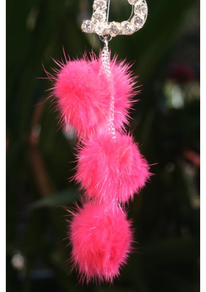 Minik Ponponlu Harfli Dikiz Süsü Şeker Pembe fırsatları