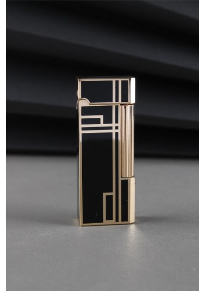 Kapaklı Özel Tasarım Alevli Çizgili Gazlı Çakmak fiyatları