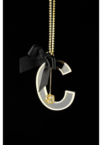 Şeffaf Gold Dikiz Süsü Harfli modelleri