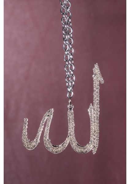 Gümüş Allah Lafzlı Dikiz Süsü