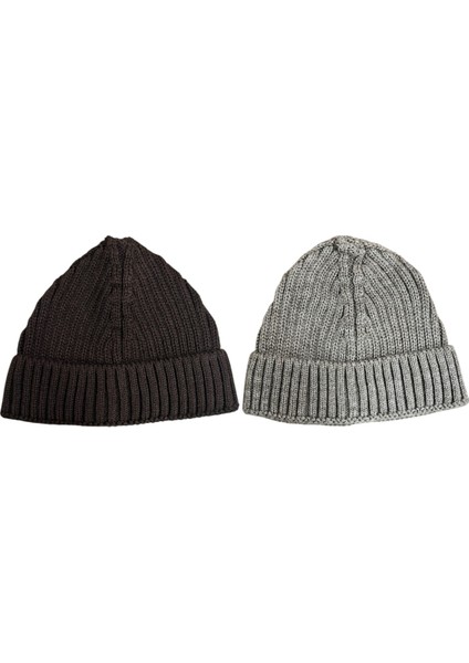 Unisex Triko Kısa Bej Renkli Takke Bere modelleri