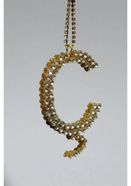 Gold Taşlı Dikiz Süsü Harfli 7 cm fırsatları