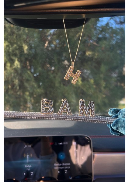 14 Ayar Altın Kristal Kesim Harfli Dikiz Süsü & B Harfi fırsatları