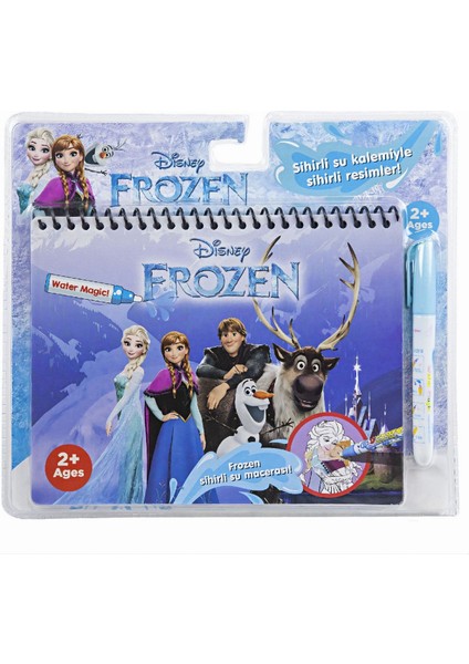 Frozen Elsa Anna Temalı Sulu Sihirli Boyama Kitabı - Özel Sulu Kalem ile Water Painting