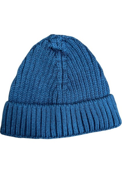 Unisex Triko Kısa Açık Mavi Renkli Takke Bere