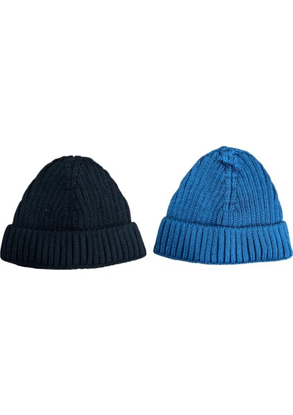 Unisex Triko Kısa Açık Mavi Renkli Takke Bere modelleri