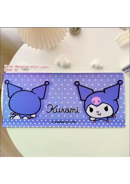 Sevimli Sanrio Kawaii Kuromi Mouse Masa Üstü Matı Klavye Mouse Pad Büyük Mousepad Ofis Oyuncu Kız Erkek