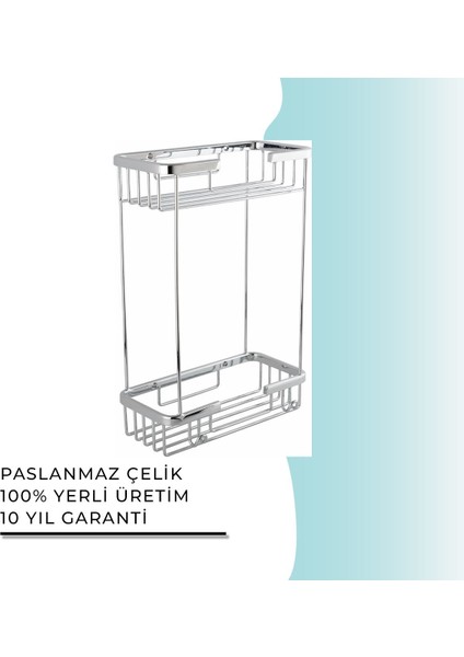 Igk Yapı - Çelik Banyo Karaca İkili Süngerlik (10X20 cm)(KR10-010) fiyatları