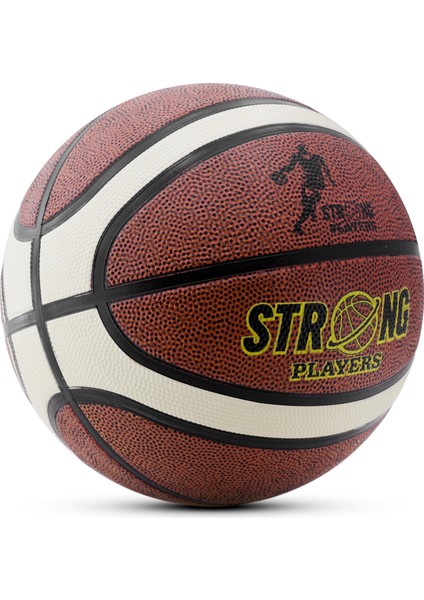Basketbol Topu X-Super Iç Dış Mekan 5 Numara Kahverengi