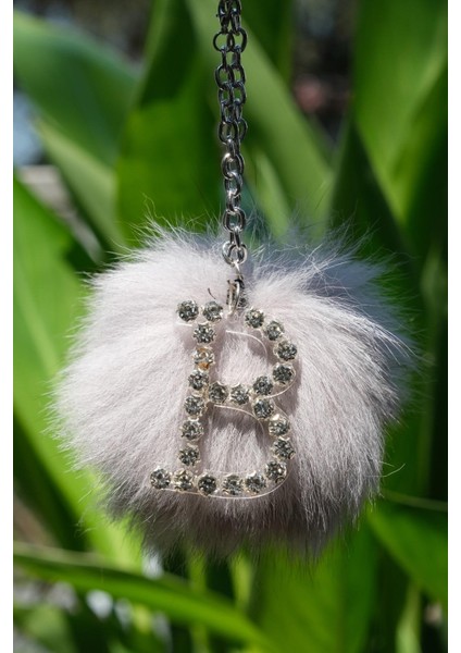 Tilki Tüyü Ponponlu Gümüş Harfli Dikiz Süsü fırsatları