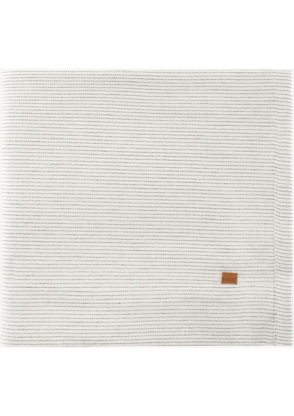 Linen Keten Masa Örtüsü Siyah-Beyaz 150 x 250