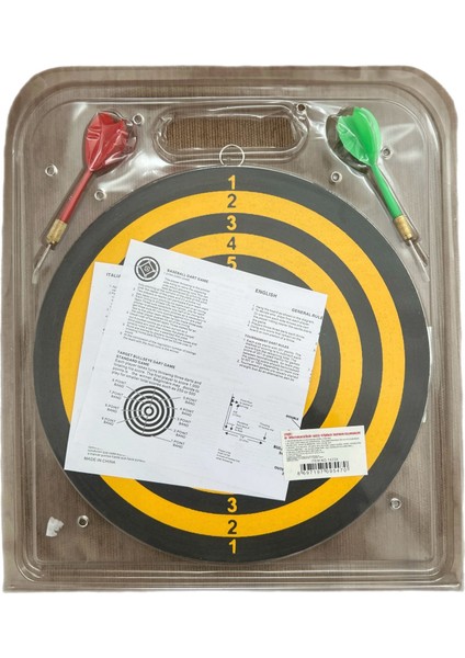 Iğneli Rakamlı Çift Taraflı Dart 24 cm 2 Iğne fiyatları