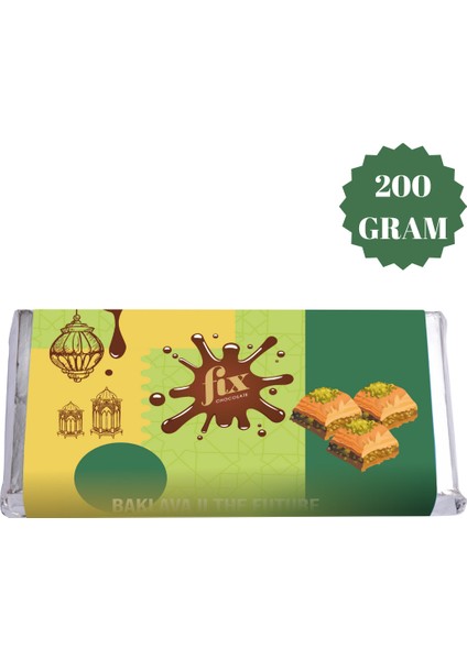 Baklavalı Gerçek Dubai Çikolatası 200 gr