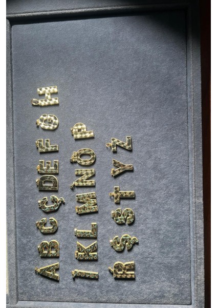 14 Ayar Altın Kristal Kesim Harfli Dikiz Süsü & H Harfi fırsatları