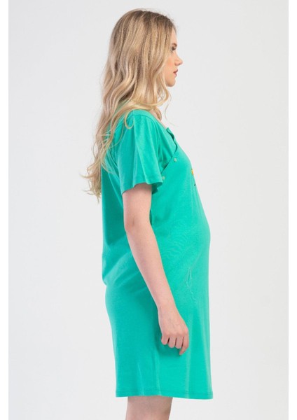 Kadın Kısa Kol Lohusa Yeşil Tunik C1T9N0O104 modelleri