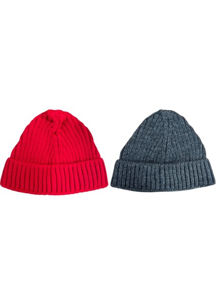 Unisex Triko Kısa Gri Renkli Takke Bere modelleri