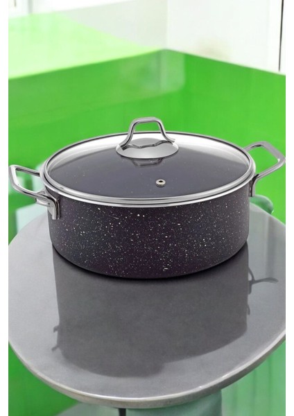 Cantef Yanmaz Yapışmaz 28 cm Derin Granit Tencere Metal