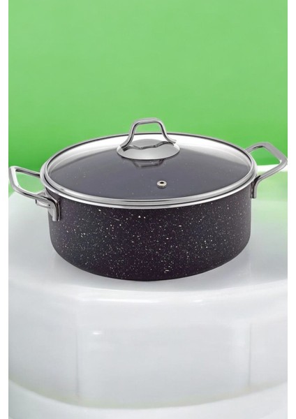 Cantef Yanmaz Yapışmaz 28 cm Derin Granit Tencere Metal modelleri