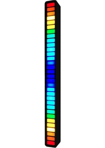 Pickup Ritim Işıkları, 32 Bit Rgb Renkli Müzik Ortam Işığı Araba/ev Ses Kontrolü Siyah (Yurt Dışından)
