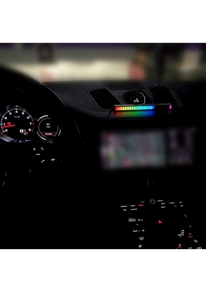 Pickup Ritim Işıkları, 32 Bit Rgb Renkli Müzik Ortam Işığı Araba/ev Ses Kontrolü Siyah (Yurt Dışından) fırsatları