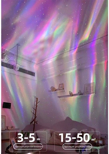 Kuzey Işıkları Yıldızlı Lamba LED Yıldız Projektörü Romantik Renkli Atmosfer Başucu Gece Lambası Hediyesi (Yurt Dışından) fırsatları