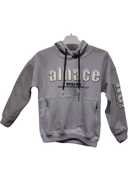 Alnace Baskılı Kapüşonlu Sweatshırt