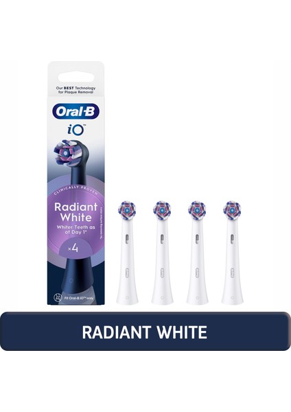 iO Radiant White Beyaz Diş Fırçası Yedek Başlığı 4 Adet