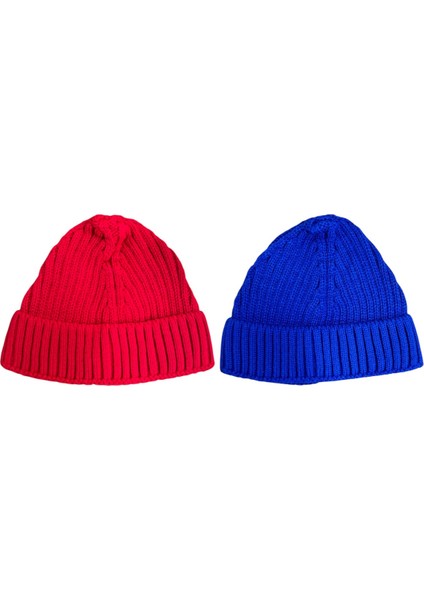 Unisex Triko Kısa Neon Mavi Renkli Takke Bere fırsatları
