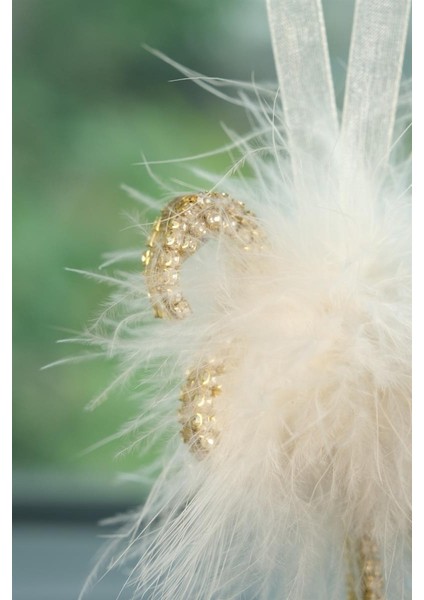 Flamingo Dikiz Süsü Gold Taş & Beyaz Tüy indirimleri