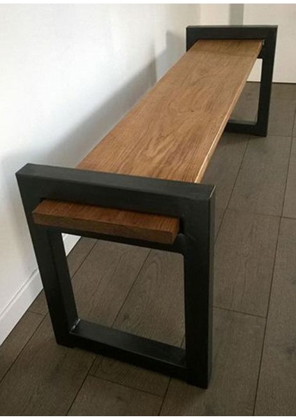 Metal Bank Sehpa Ayağı 2 Adet Siyah Metal Ayak Mobilya Ayakları