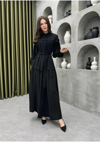 Yazlık Oversize TNCL (ince jean) Kumaş Elbise Tesettür Uyumlu Oversize Elbise