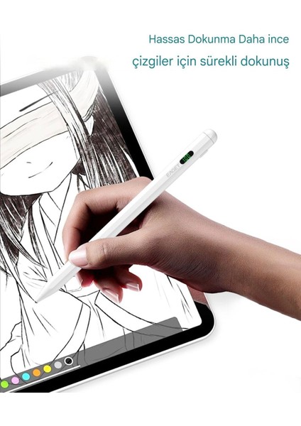 Epen03 Pencil Tablet Kalem iPad Apple Serisi Dijital Ekran+Avuç içi Red+Eğim Basıncı+CE/FCC/RoHS Lisanslı Manyetik modelleri