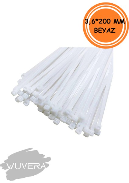 100 Adet Plastik Cırt Kelepçe Kablo Bağı – Pratik ve Çözüm Dayanıklı!