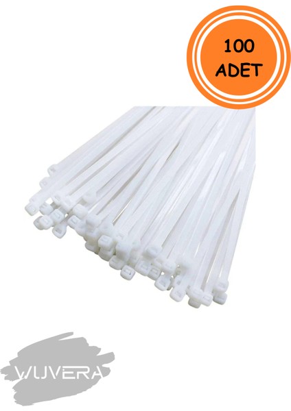 100 Adet Plastik Cırt Kelepçe Kablo Bağı – Pratik ve Çözüm Dayanıklı!