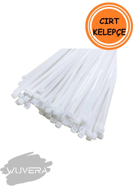 100 Adet Plastik Cırt Kelepçe Kablo Bağı – Pratik ve Çözüm Dayanıklı!