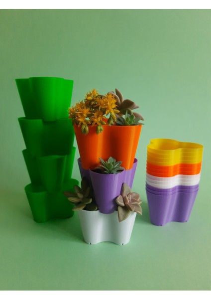 Babylon Mini Dikey Saksı Seti Çap8 (20 Adet)