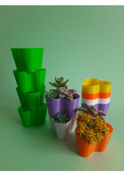 Babylon Mini Dikey Saksı Seti Çap8 (20 Adet)