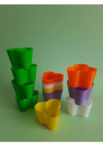 Babylon Mini Dikey Saksı Seti Çap8 (20 Adet)