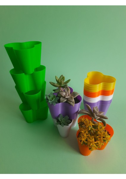 Babylon Mini Dikey Saksı Seti Çap8 (20 Adet)